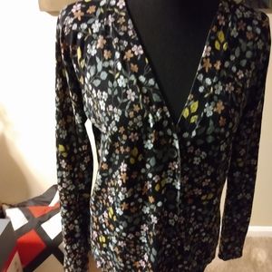 Ann Taylor fall  floral cardigan